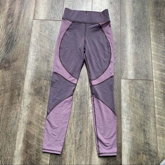 Michi Glow High Waisted Leggings Luxury Activewear Lavender Purple XS - Picture 3 of 11